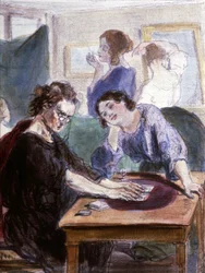The Old Lorettes, Fortune Teller in Paris, Mid 19th Century