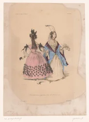 Two Women in Ball Gowns