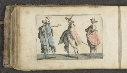 Three Actors with Long Coats