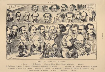 Carte de visite of Charivari, 1867