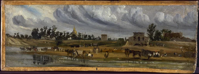 Banks of the Seine at the Barrière de la Cunette, near the Champ-de-Mars (1820)