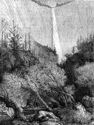 Waterfall, Yosemite National Park, California