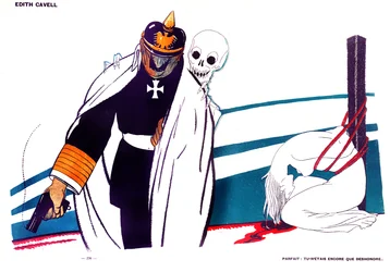 Death Telling Kaiser Wilhelm that He is Dishonoured by the Killing of Edith Cavell