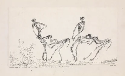 Candide, Chapter 16. While two monkeys followed them biting their buttocks, 1911