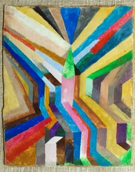 Green Church Steeple in the Center