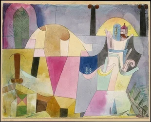 Landscape with Black Columns