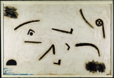 Untitled (signs on black background), c. 1940