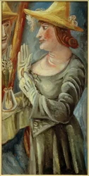Mrs. K. in Front of the Mirror