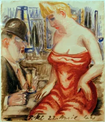 Woman in Red Dress