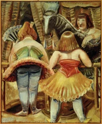 Circus Horse with Three Women