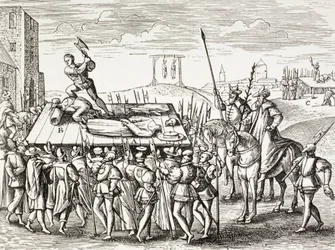 16th Century Propaganda Illustrating Punishments by King Henry VIII Against English Catholics