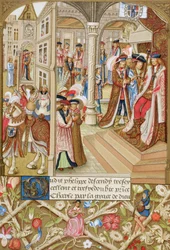 Charles the Bold, Duke of Burgundy, Seated on His Throne (after a 15th century manuscript)