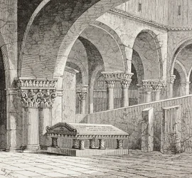 Tomb of Godfrey de Bouillon, c.1060-1100, Church of the Holy Sepulchre, Jerusalem