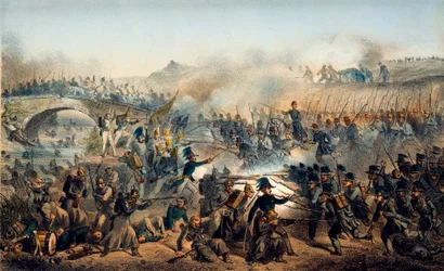 The Battle of the Chernaya River on August 16, 1855