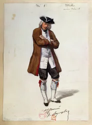 Costume for Luisa Miller by Giuseppe Verdi (sketch)