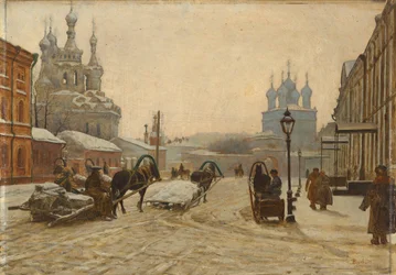 The Church of the Nativity of the Theotokos on Putinki and the Passion Strastnoy Monastery, 1895
