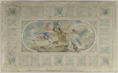 Sketch for the Entrance Hall of the Hôtel de Ville: Modern Paris Welcomes the Entire World