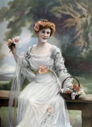 French Comedian Melle Sylvie, Paris, Photo by Paul Nadar from French Paper 