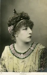 Henriette Rosine Bernard aka Sarah Bernhardt (1844-1923) as “Théodora”, play by Victorien Sardou, in 1884