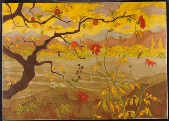 Apple Tree with Red Fruits