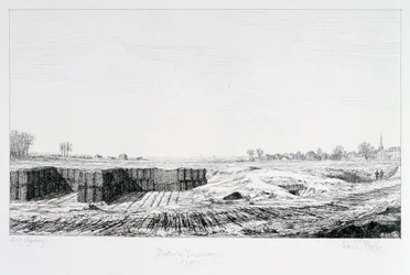 Prussian battery, Siege of Paris, 1870-1871