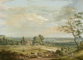 A Distant View of Maidstone, from Lower Bell Inn, Boxley Hill