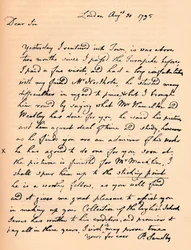A Letter from Paul Sandby, 1795