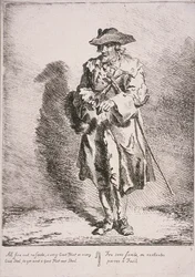 Flint and steel seller, Cries of London, 1760