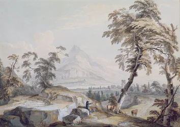 Italianate Landscape with Travellers, no.1