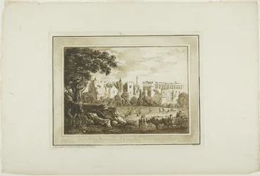 Part of the Remains of Llanphor, near Pembroke, from 