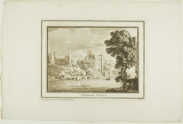 Pembroke Castle, from Twelve Views in Aquatinta from Drawings taken on the Spot in South Wales