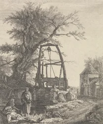 Scottish Beggars Resting near a Well