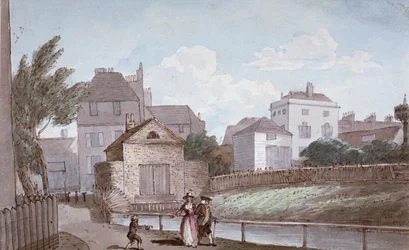 The Thatched House Inn and the New River, Islington, London