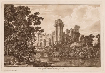 Views of Warwick Castle: Part of Warwick Castle from the South East