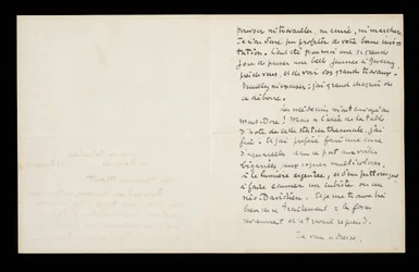 Autograph letter to Claude Monet, 21 July 1920