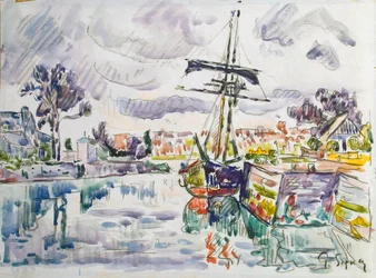 Sailboat at a Pier