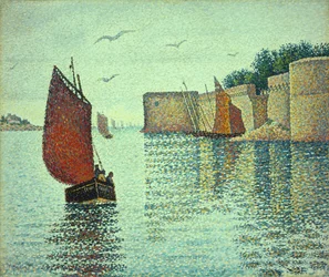 Sardine Boat and the Old Town, Concarneau