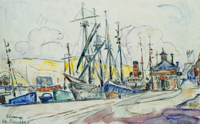 The Port at Fecamp, 1930