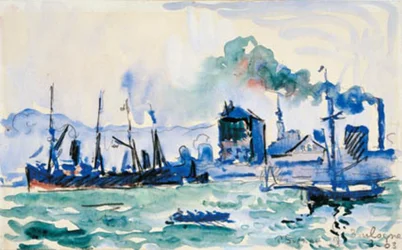 View over the Harbor in Boulogne-sur-Mer