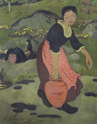 Young Breton Girl with a Jug
