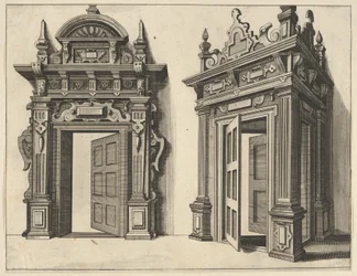 Two Wooden Portals