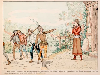 Illustration taken from the book Jeanne d