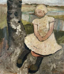Child Sitting under a Tree, c.1905