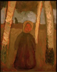 Child Under Birches