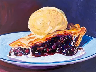 Berry Pie and Ice Cream