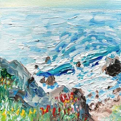 Vibrant Coastal Waves