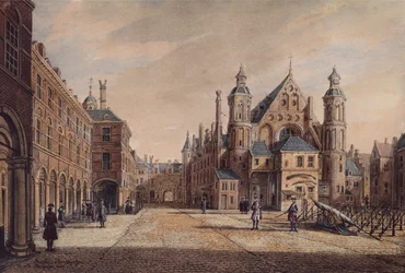 A View of the Binnenhof, The Hague