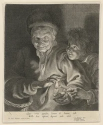 Old Woman and Boy with a Candle