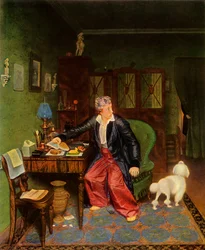 An Aristocrat Takes Breakfast, or Silk on His Stomach and Nothing Inside