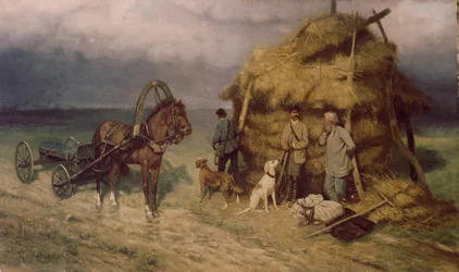 Hunters Caught in a Storm
